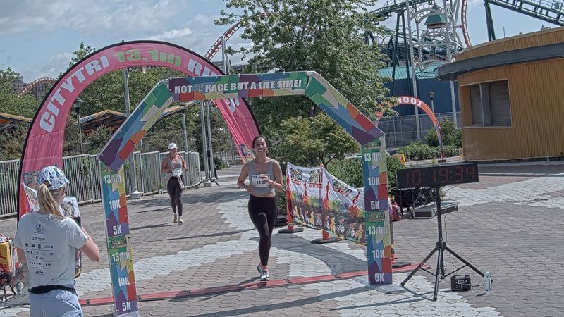 Running image for christina nguyen in brooklyn beach half marathon 10k 5k 2023 june 04