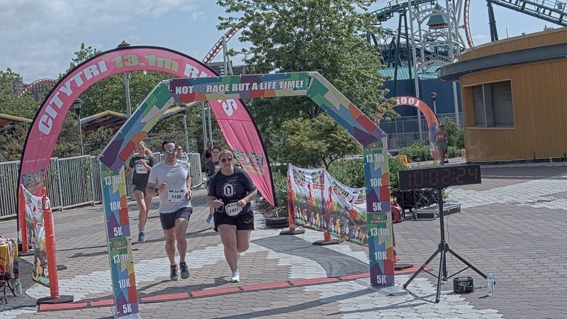 Running image for nicholas ribovich in brooklyn beach half marathon 10k 5k 2023 june 04