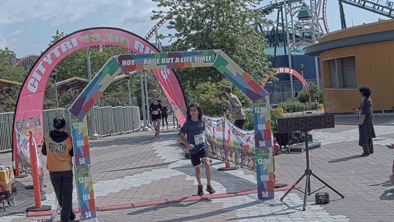 Running image for samir ansari in brooklyn beach half marathon 10k 5k 2023 june 04