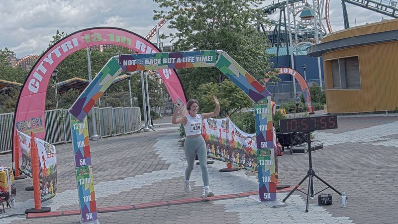Running image for sofia lloyd in brooklyn beach half marathon 10k 5k 2023 june 04