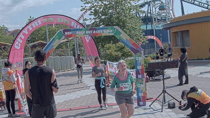 Running image for taitlyn mullan in brooklyn beach half marathon 10k 5k 2023 june 04