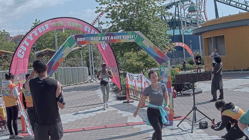 Running image for taitlyn mullan in brooklyn beach half marathon 10k 5k 2023 june 04