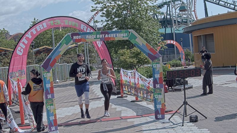 Running image for ty corral in brooklyn beach half marathon 10k 5k 2023 june 04