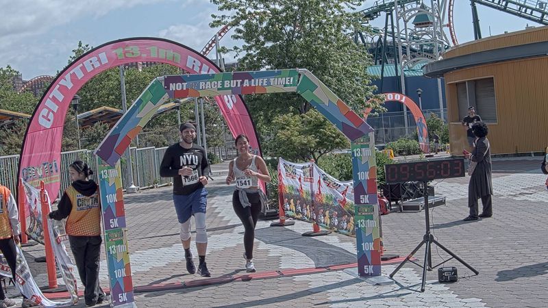 Running image for ty corral in brooklyn beach half marathon 10k 5k 2023 june 04