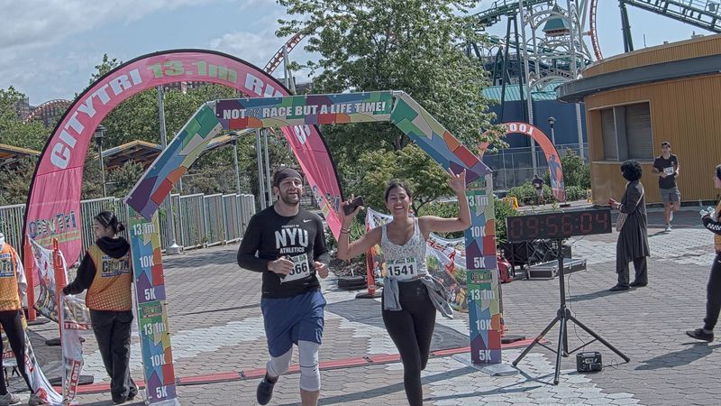 Running image for ty corral in brooklyn beach half marathon 10k 5k 2023 june 04