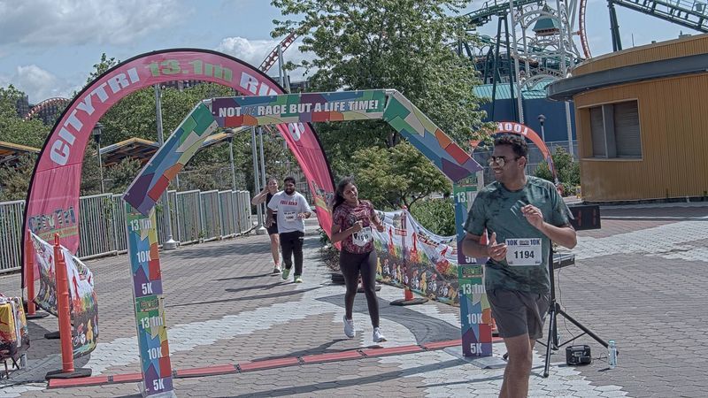 Running image for uma patel in brooklyn beach half marathon 10k 5k 2023 june 04