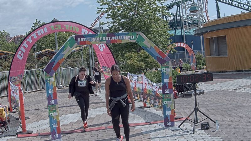 Running image for violeta lin in brooklyn beach half marathon 10k 5k 2023 june 04